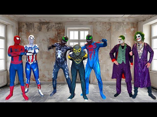 SUPERHERO's Story || Rescue Yellow Spider-Man from Black & Blue VENOM TEAM !!! ( Funny, Action )