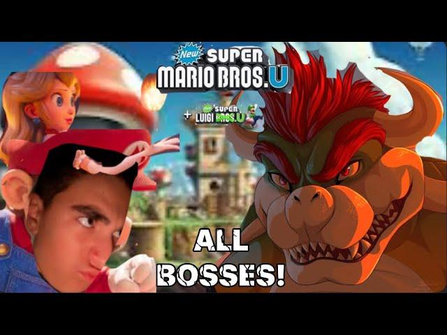 New super Mario bros. U + new super Luigi U! ALL BOSSES!