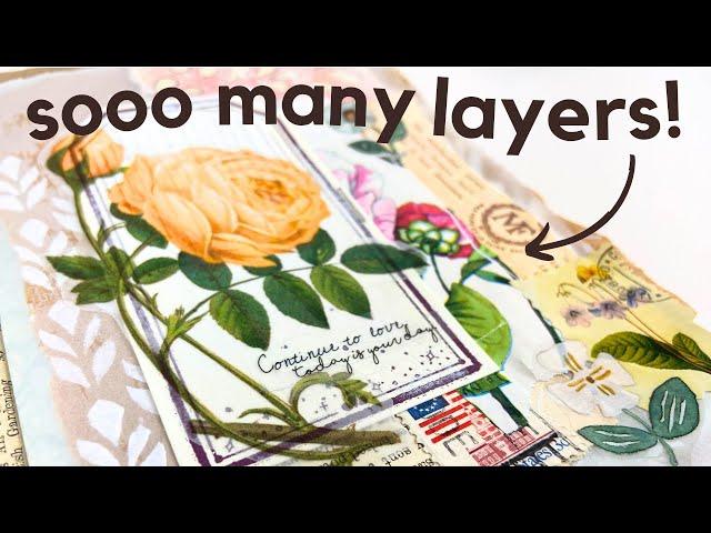 My top tips for layering in junk journals (tracing paper, stenciling & more!)  Junk Journal January