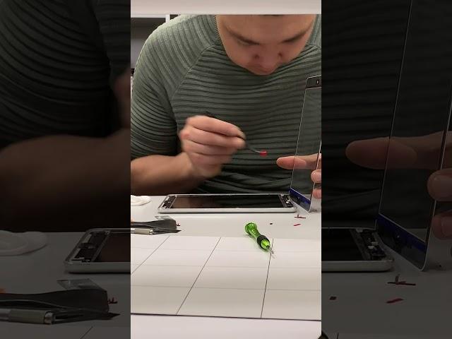Замена стекла на iPad. Финальный этап сборки