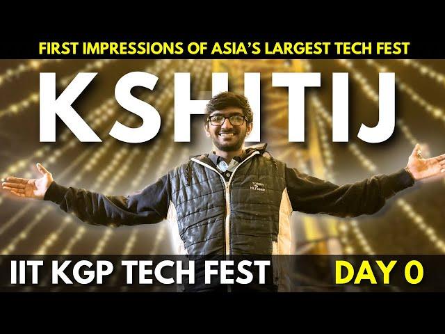 1st day of KSHITIJ 2024 at IIT KHARAGPUR | First day vlog | EDM night | Silent DJ