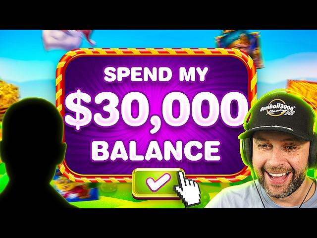 I GAVE my SUBSCRIBER $30,000 to SPEND on SLOTS!! SUBSCRIBER SPENDS BALANCE! (Bonus Buys)