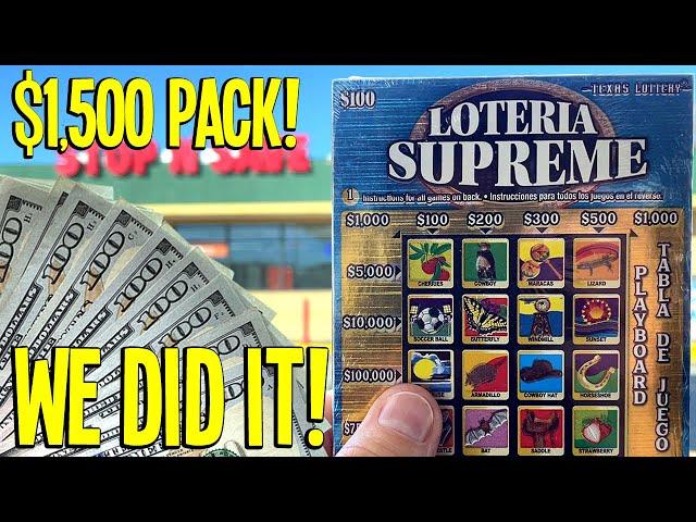 I spent $1,500 on a Full Pack of $100 LOTTERY TICKETS!!