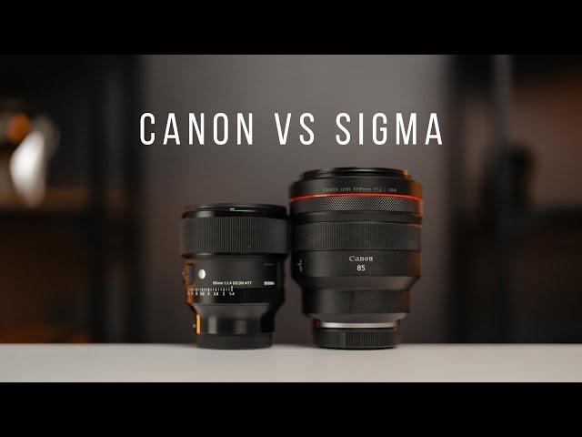 Canon RF 85mm 1.2 vs. Sigma 85mm 1.4 | Why Canon is scared of third-party lenses!