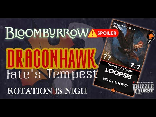 Dragonhawk, Fate's Tempest | Spoilers | Bloomburrow | Magic Puzzle Quest