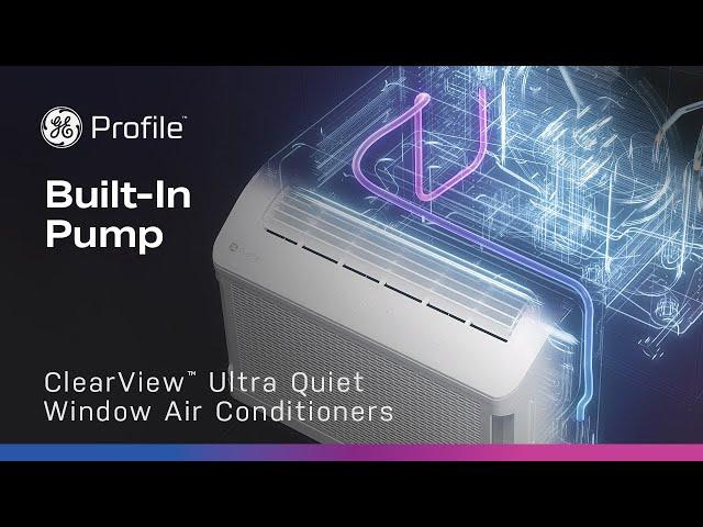 GE Profile ClearView™ Window Air Conditioner with Built-In Pump