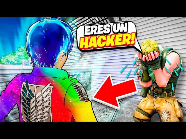 Using 100 HACKED SKINS in front of NOOBS in Fortnite… *AMAZING*