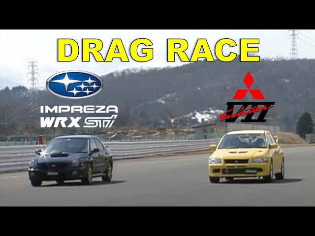 Drag Race #114 | Subaru Impreza WRX STI V7 vs Mitsubishi Lancer EVO7