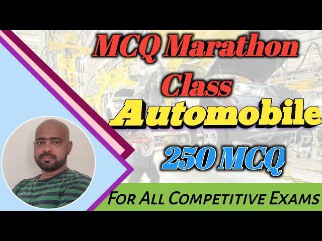 MCQ Marathon Class on ICE & Automobile I Quiz Question on Automobile & IC Engine