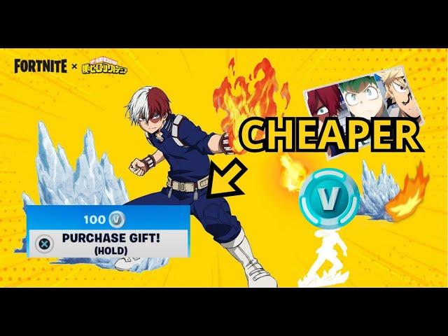 HOW TO BUY SHOTO TODOROKI SKIN FOR 100 VBUCKS! *NO CLICKBAIT*