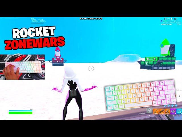 RK ROYAL KLUDGE RK68 (RK855) ASMR  Red Switches Chill Keyboard Fortnite Rocket ZoneWars Gameplay! 