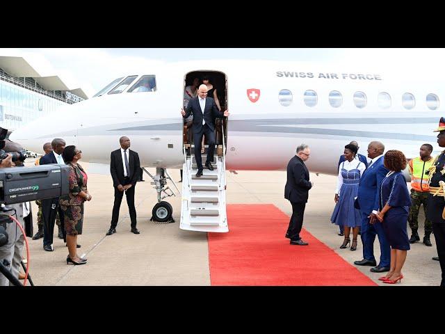 Switzerland President in Botswana