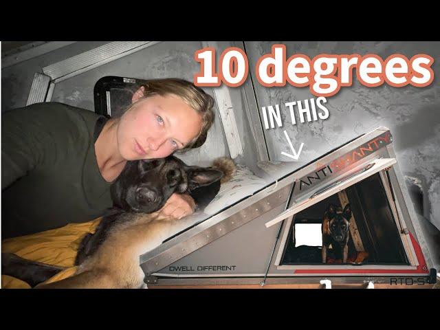 10 DEGREES IN A ROOFTOP DWELLING (no heater) | typical work day