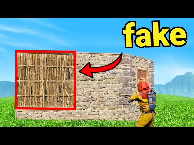 Placing Fake Walls Until They Notice - Rust Admin Trolling