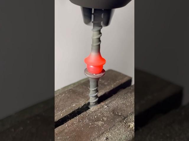 Steel ball vs Screw Friction Welding #asmr #satisfyingvideo