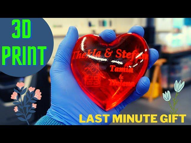 3D printed heart, last minute Valentin´s gift