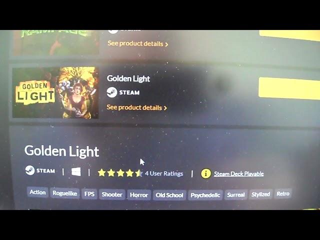 Kintips FREE STEAM KEY Giveaway Golden Light Good Luck Don't forget to subscribe & thumbs up