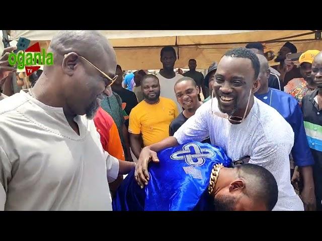 VERY HUMBLE! KOKO ZARIA BOW DOWN TO WELCOME ALABI PASUMA TO HIS MULTI MILLIONAIRE HOUSE WARMING