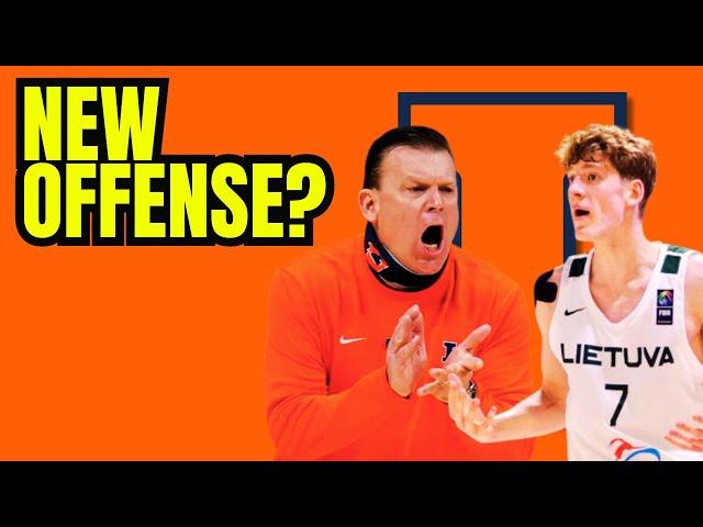 Illinois "retooling" their offense and practicing with a 14-second shot clock?