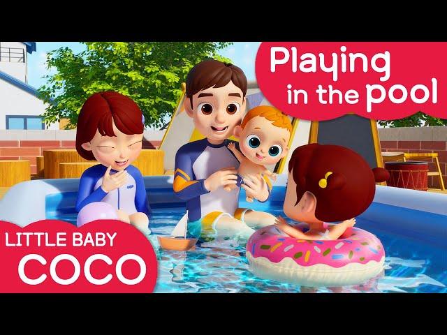 [Littlebaby COCO] Playing in the Pool | Preschool Song | Swim️ | Water | Play | Nursery Rhymes