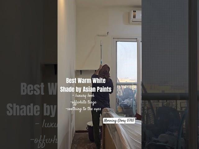 Best Warm White Colour by #asianpaints #morning Glory #whitewalls #whitewallpaint #bestwallpaint