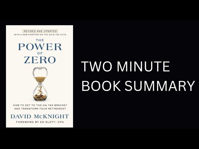 The Power of Zero: How to Get to the 0% Tax Bracket and Transform Your Retirement by David McKnight