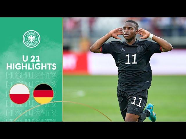 Moukoko brace brings victory! | Poland vs. Germany 1-2 | Highlights | U 21 Euro Qualifier