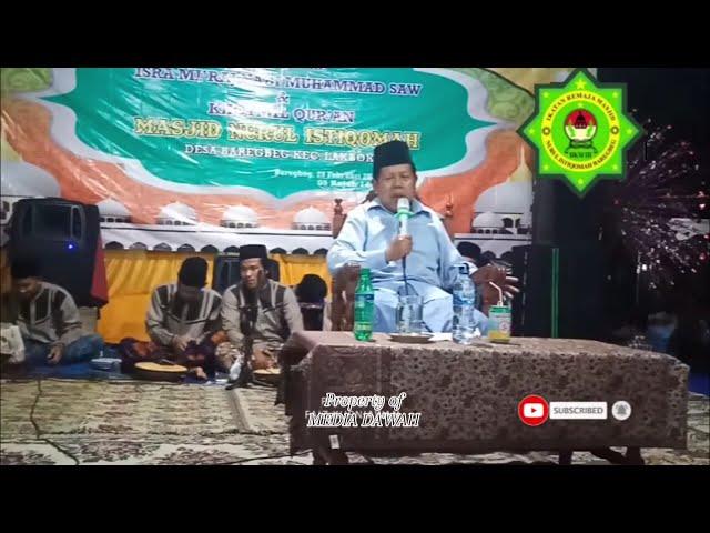 TAUSYAH OLEH KYAI SYA'RONI JAZULI,DALAM RANGKA HAFLAH ROJABIYAH DI MASJID DKM III NURUL ISTIQOMAH