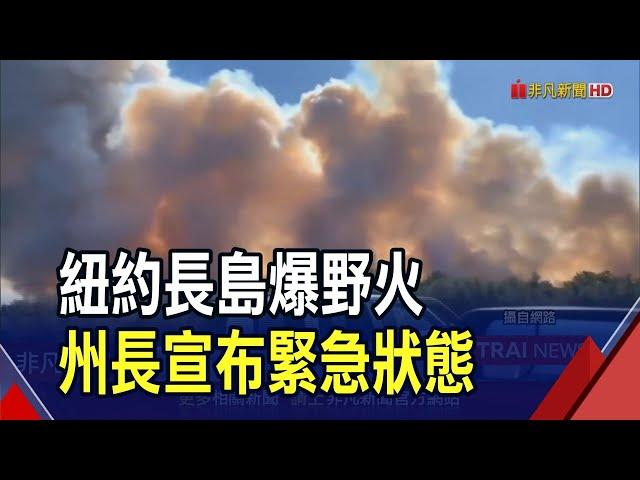 紐約長島大規模野火!已燒掉近50個大安森林公園 日本岩手縣也爆50年最嚴重野火｜非凡財經新聞｜20250309