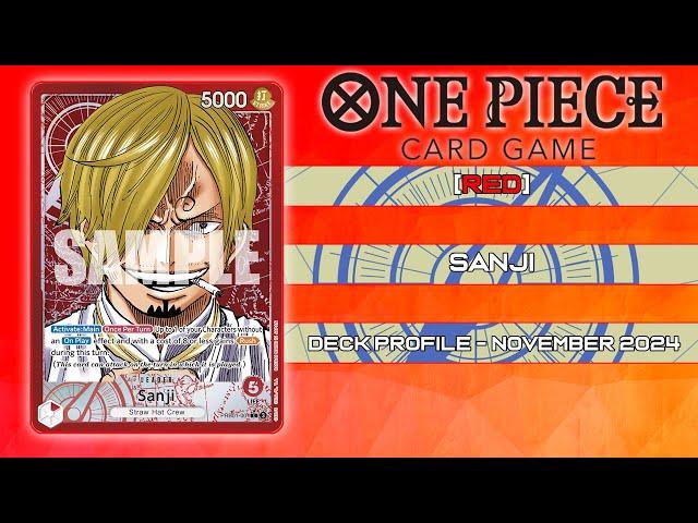 One Piece TCG - [Red] Sanji Deck Profile November 2024