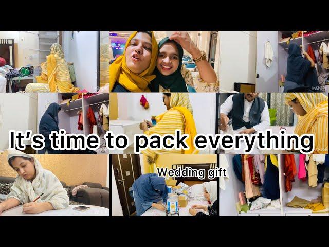 Packing everything ,shoe rack is packed,gift from shazia’s side🫶#family #fun #wedding #weddingvlog