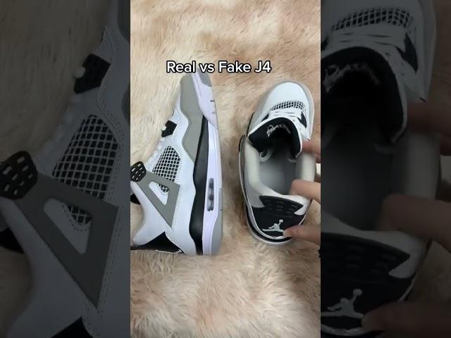 Air Jordan 4 military black Real vs Fake difference,have you learned?