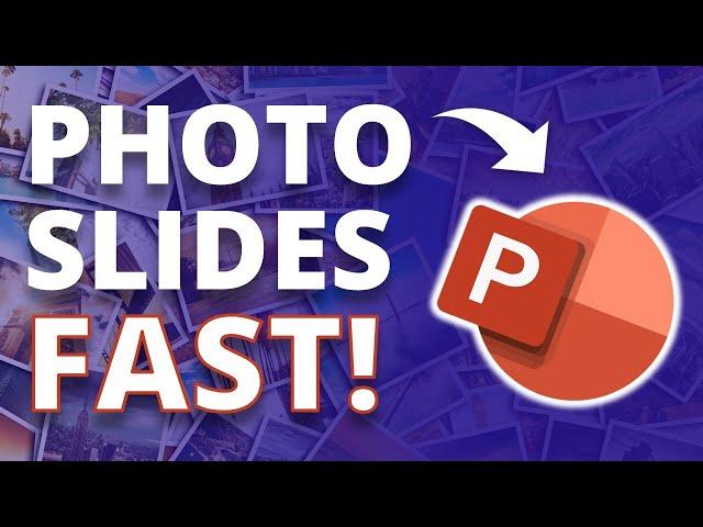 Photo Slideshow HACK! 🪄 How to Make FAST Photo Slideshows in PowerPoint!  [PPT TRICKS ‍]