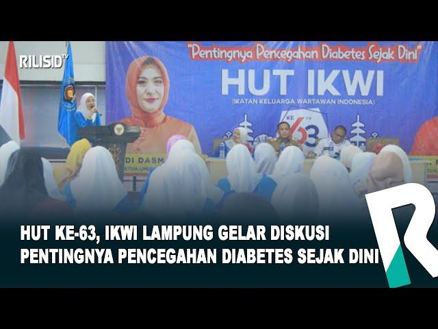 HUT ke 63, IKWI Lampung Gelar Diskusi Pentingnya Pencegahan Diabetes Sejak Dini