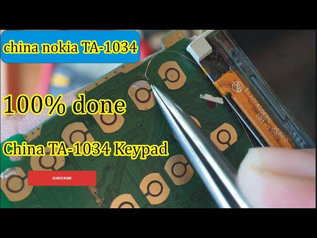 Nokia China TA-1034 Keypad Problem || Nokia TA-1034 Keypad Jumpar Solution 100% Done