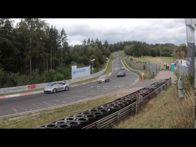 Nürburgring Touristenfahrten vom 23.8.2020 Pflanzgarten Crash