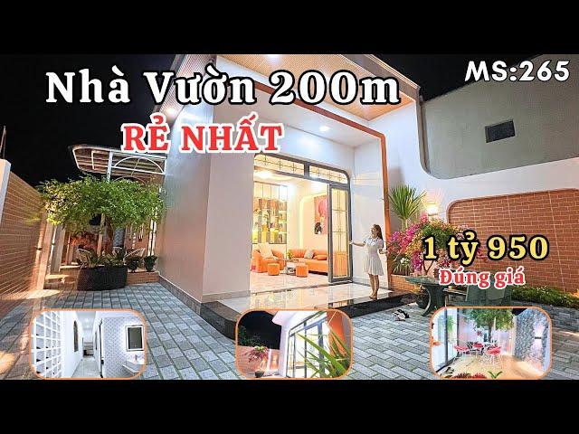  Nhà SÂN VƯỜN Rẻ Đẹp HIẾM CÓ  1 Căn Duy Nhất 200m2 Full Thổ Cư- Sân vườn CHILL QUÁ