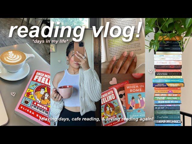 VLOG: simple days in my life, getting through my tbr, cafe reading, & new book recommendations!