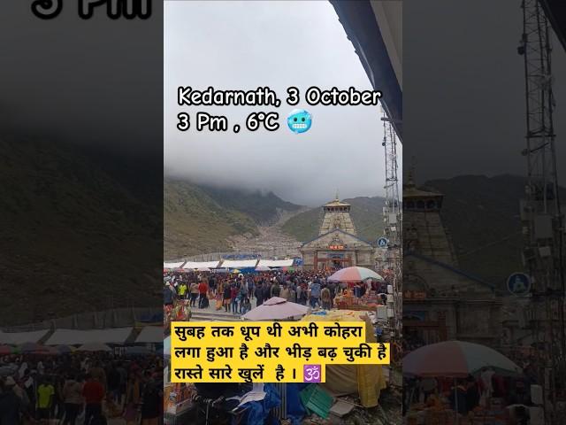 Kedarnath latest Update 3 October #shorts #kedarnath #short #trending #devotional #reels