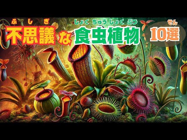 【不思議な食虫植物10選】魅惑の食虫植物達を写真付きで解説！