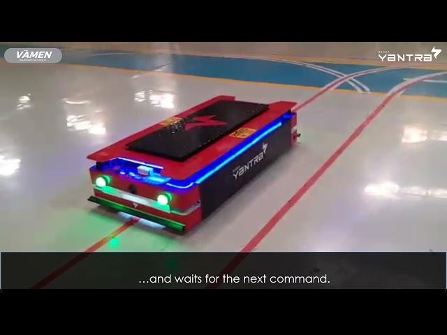 VAMEN Station Selection & Obstacle Detection | Flatbed AGV | Mobile Robot | Rucha Yantra LLP