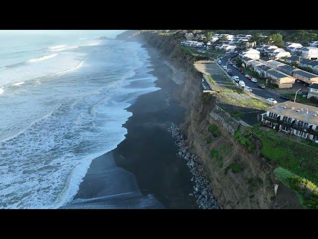 Watch: Pacifica Coastal Erosion Jan 14 2024