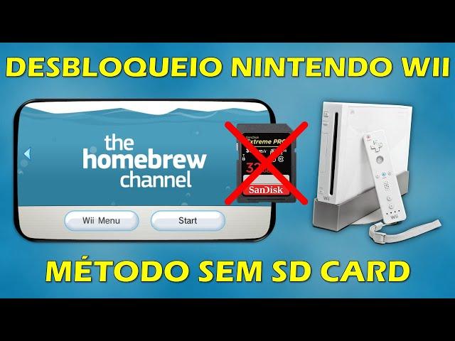 COMO DESBLOQUEAR NINTENDO WII SEM CARTÃO SD - TUTORIAL INSTALAR HOMEBREW CHANNEL SEM SD CARD (DNS)