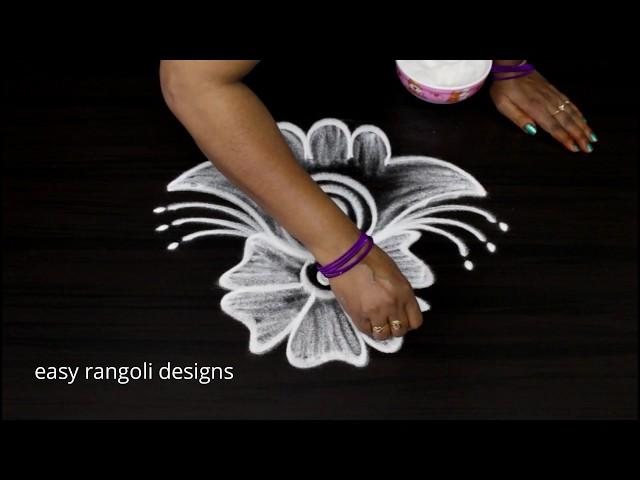 Beautiful muggulu || Two small evening kolams || Easy  rangoli designs