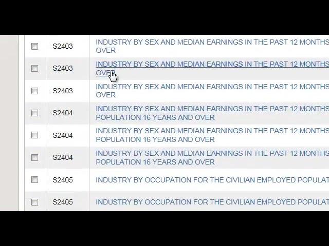 How to find economic data from the U S  Census