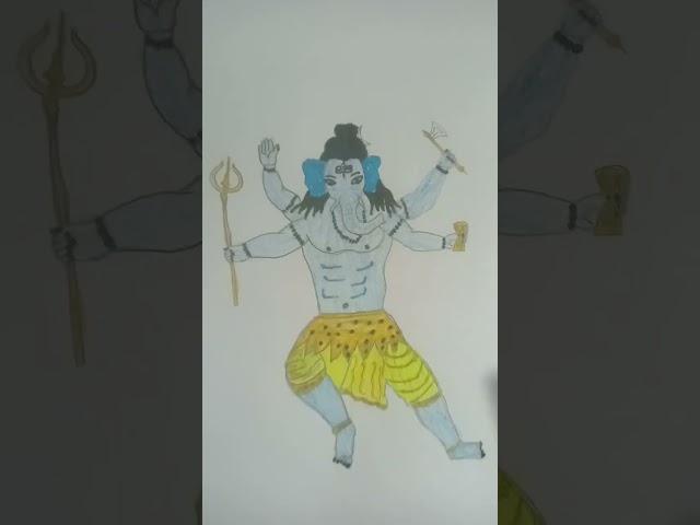 Ganesh Ji drawing | Ganpati Ji drawing | Ganpati Ji ka Vishal roop drawing |#ganesh #ganpati #shorts