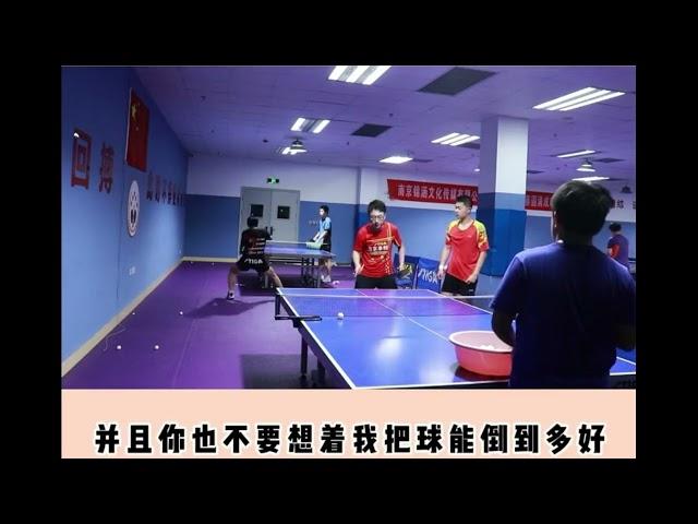 张海朴：横板长胶反手划接正手快带 Long pimple | long pips backhand swipe follow by forehand attack | bintik panjang