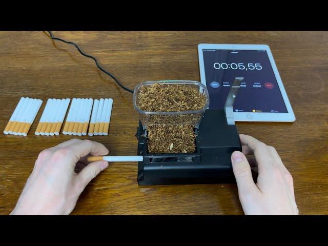 Elektrische Zigarettenstopfmaschine Powermatic 4 Unboxing & Test