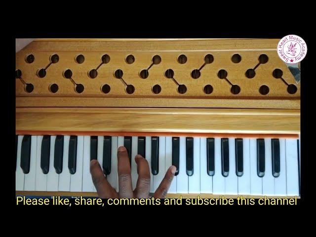 How to play #bhairavi Thath on #harmonium Lesson by #ajitbedisir SHM Academy, Gudha