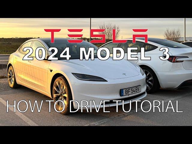 How to drive the 2024 Tesla Model 3 Highland (Tutorial) - and other cool features.